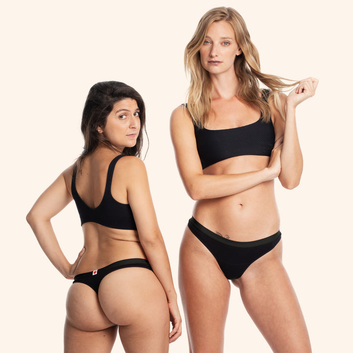 La Thongy Noire ✦ Culotte menstruelle